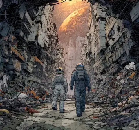科幻漫画《星环边际》封面
